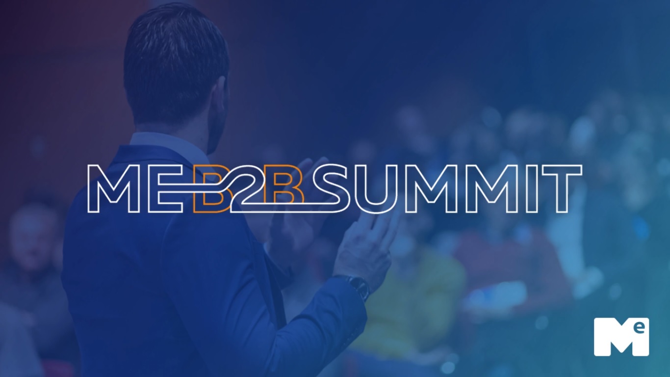 Imagem com o logo do evento ME B2B Summit